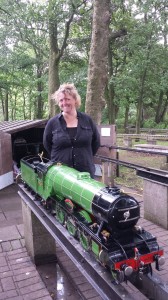 Model Engineer's editor Diane Carney visits WDMES during the Cheshire Steam Fair2014