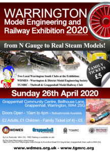 Warrington Model Engineering and Railway Exhibition 2020